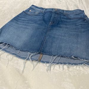 Denim 7 for all man kind skirt